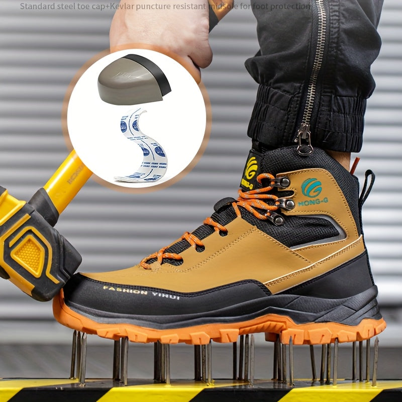 Men's Work & Safety Boots - Puncture Resistant & Non-Slip Sole – Sizes US 6–US 11 – view 4