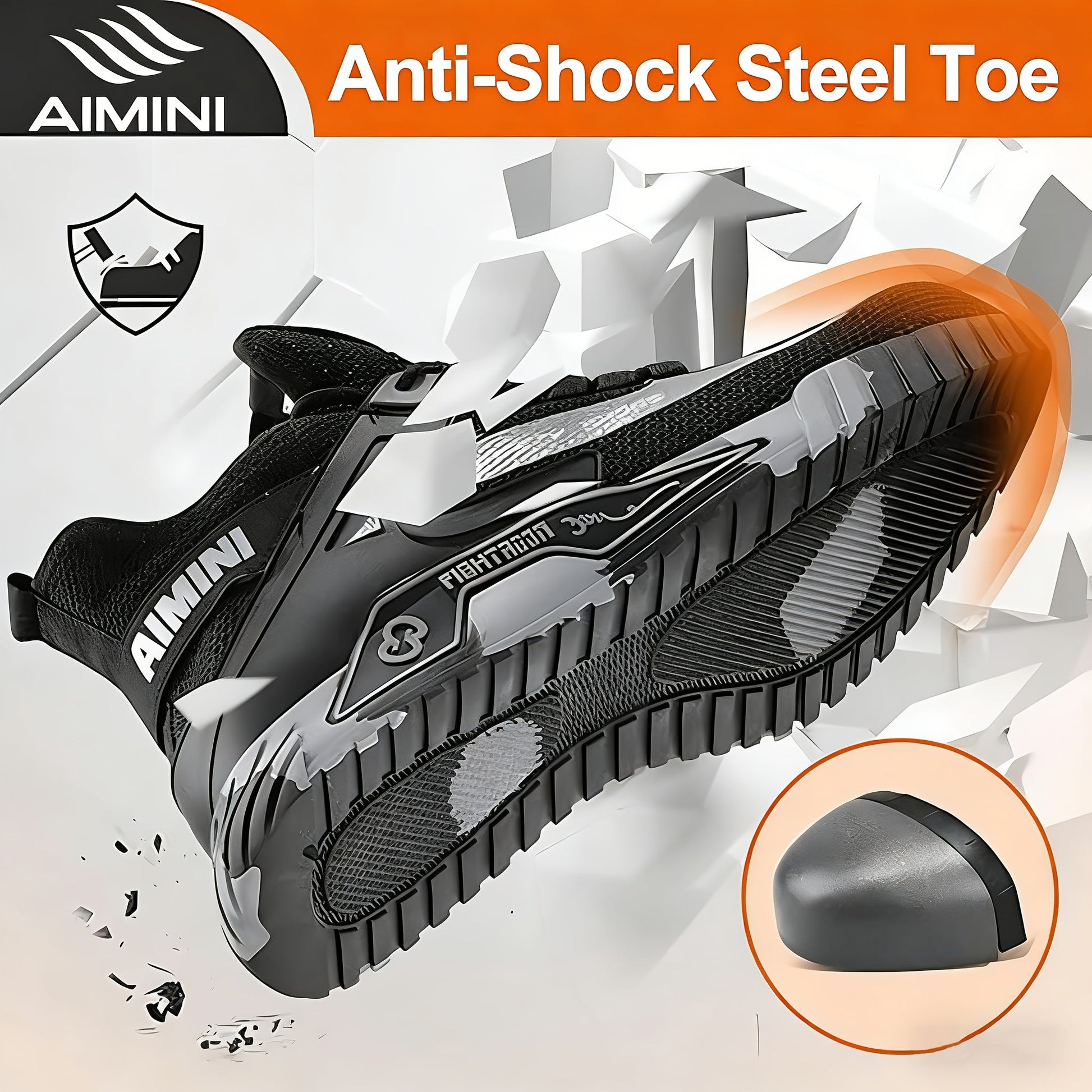 Men's Work & Safety Boots - Steel Toe Protection & Lightweight Design – view 4