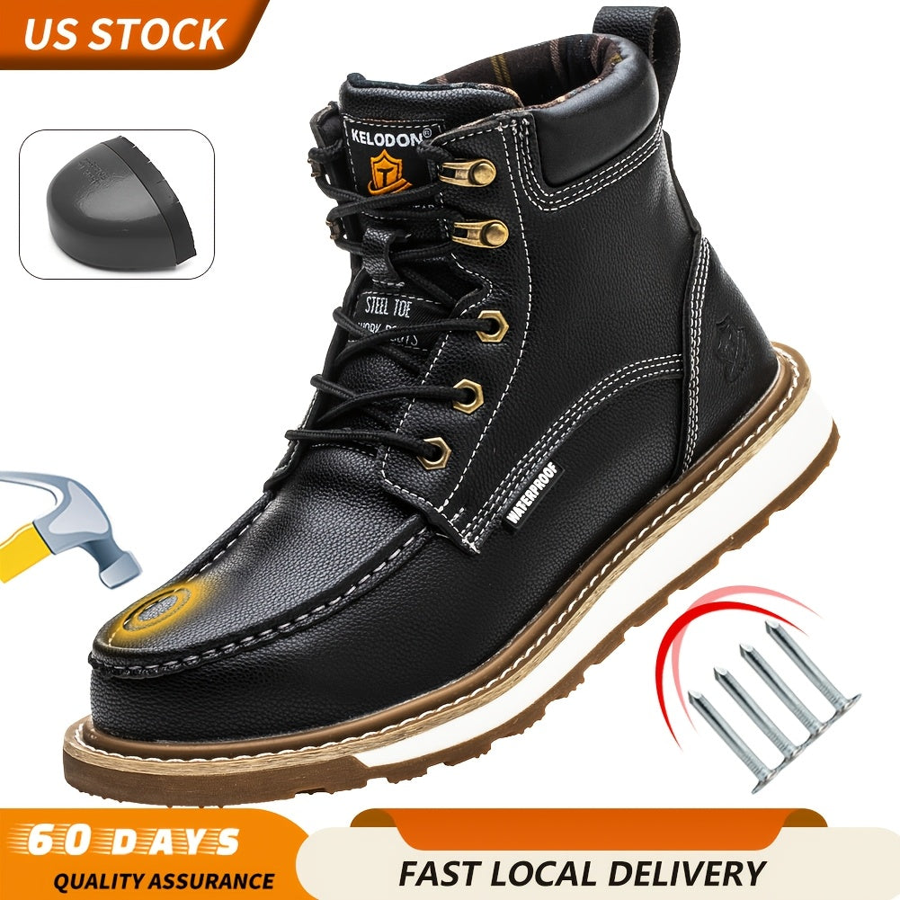 Men's Work & Safety Boots - Steel Toe Protection & Non-Slip Sole – 24-Variant Selection – main product image