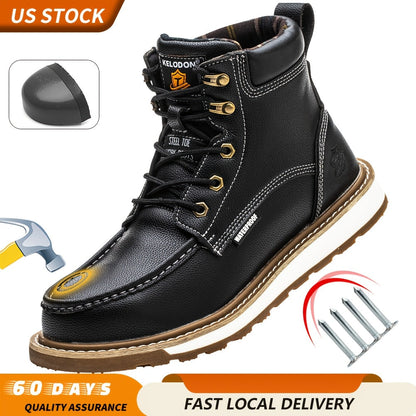 Men's Work & Safety Boots - Steel Toe Protection & Non-Slip Sole – 24-Variant Selection – main product image