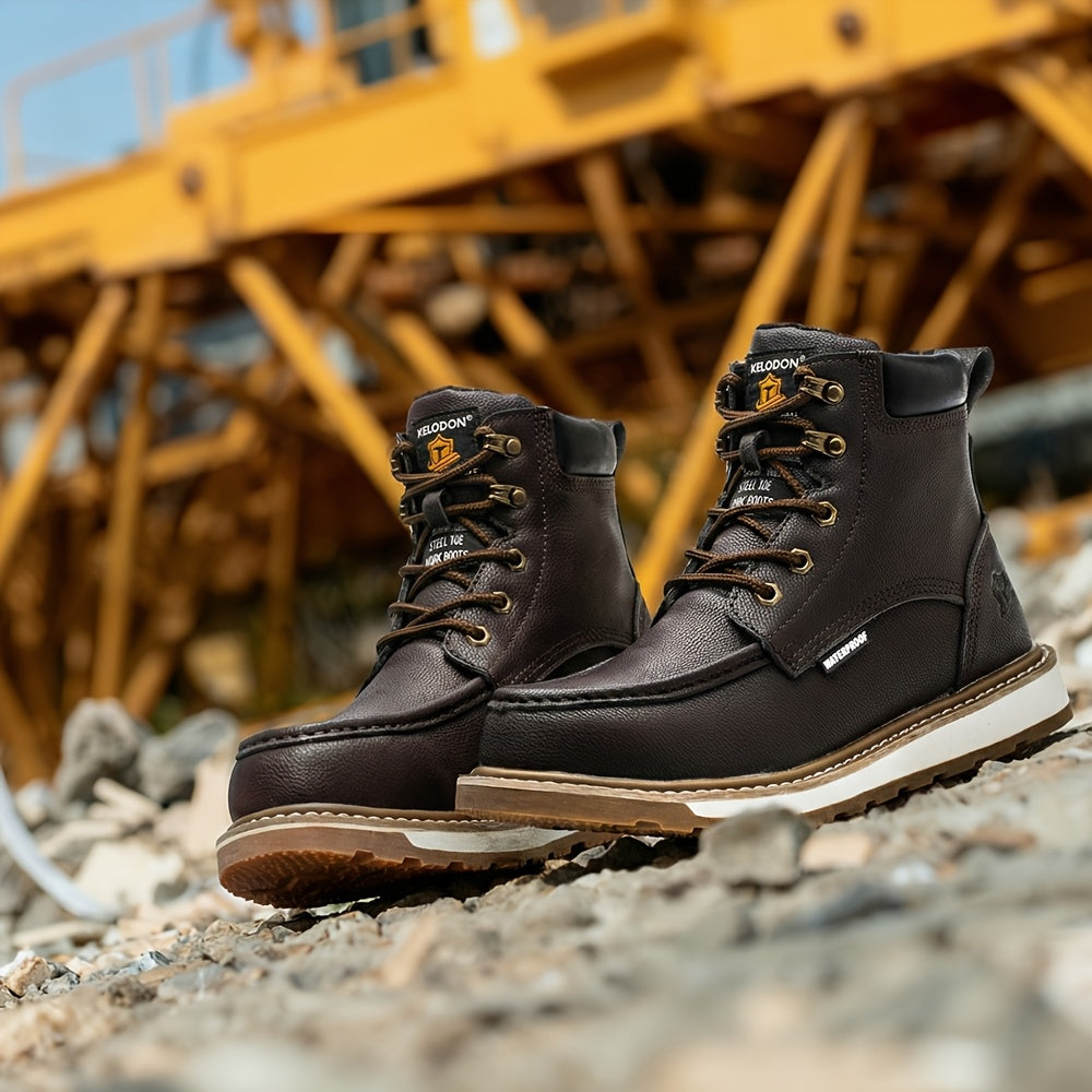 Men's Work & Safety Boots - Steel Toe Protection & Non-Slip Sole – 24-Variant Selection – view 7