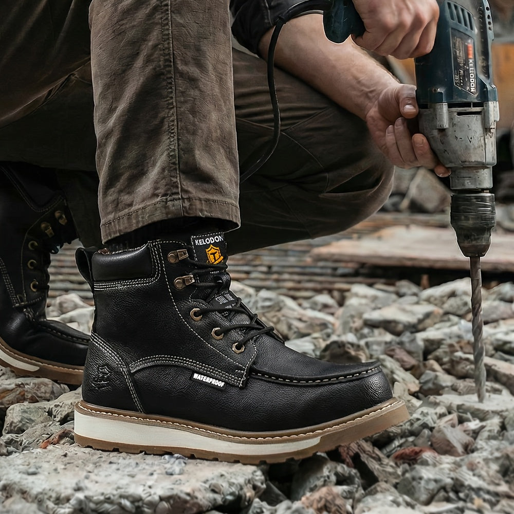 Men's Work & Safety Boots - Steel Toe Protection & Non-Slip Sole – 24-Variant Selection – view 8