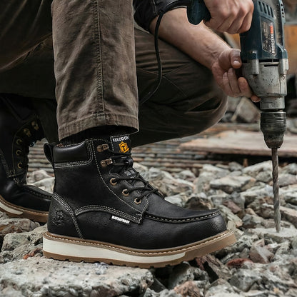 Men's Work & Safety Boots - Steel Toe Protection & Non-Slip Sole – 24-Variant Selection – view 8