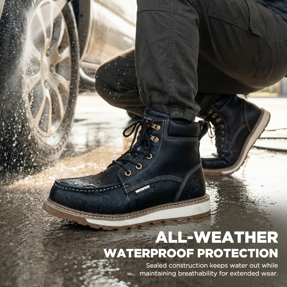Men's Work & Safety Boots - Steel Toe Protection & Non-Slip Sole – 24-Variant Selection – view 9