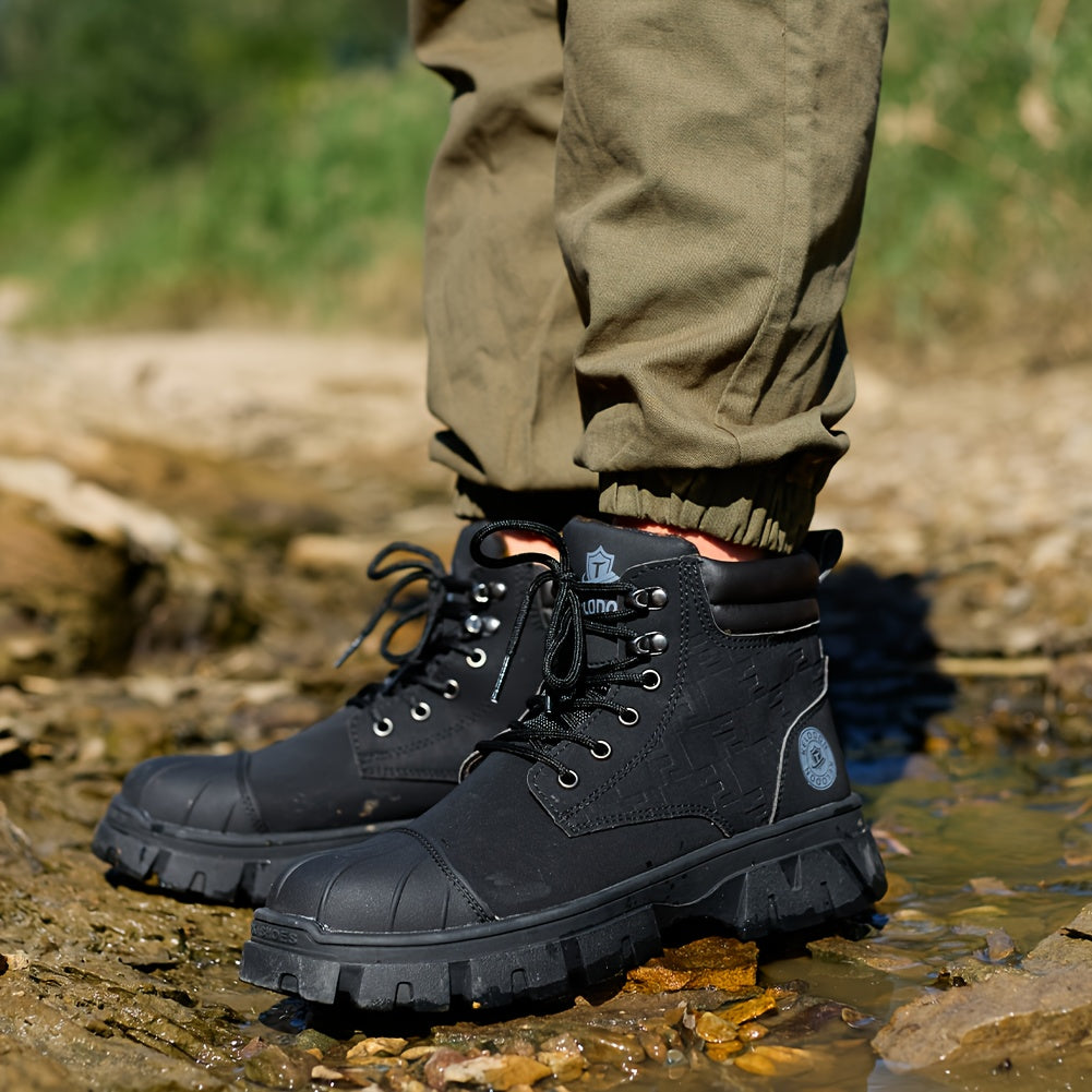 Men's Work & Safety Boots - Steel Toe Protection & Non-Slip Sole – 3-Color Selection – view 4