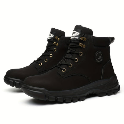 Men's Work & Safety Boots - Steel Toe Protection & Puncture Resistant – Khaki Lace – Khaki option – view 5