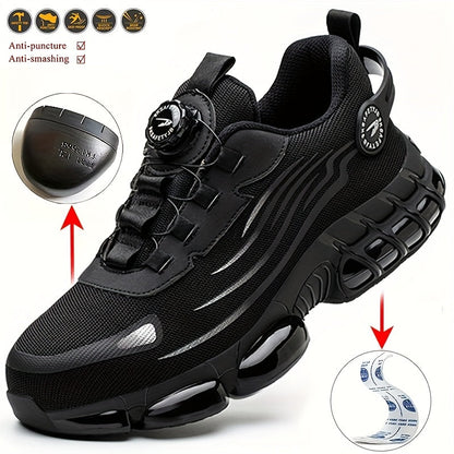 Men's Work & Safety Boots - Steel Toe Protection & Puncture Resistant – Black / Grey – main product image