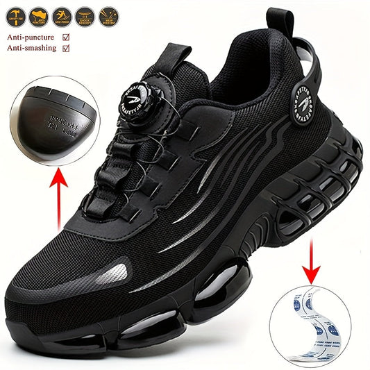 Men's Work & Safety Boots - Steel Toe Protection & Puncture Resistant – Black / Grey – main product image