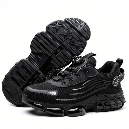 Men's Work & Safety Boots - Steel Toe Protection & Puncture Resistant – Black / Grey – view 2