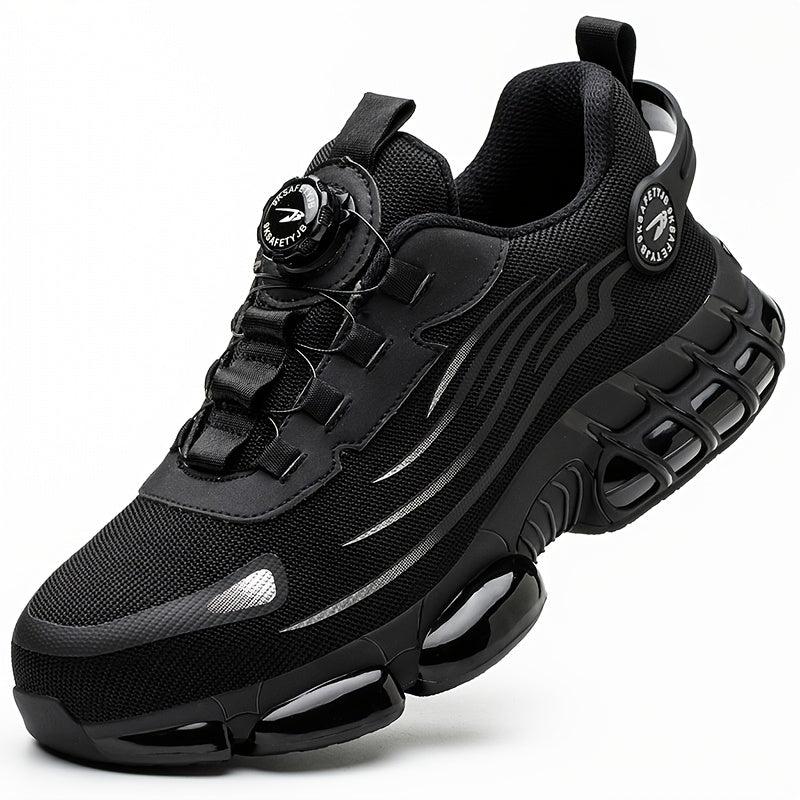 Men's Work & Safety Boots - Steel Toe Protection & Puncture Resistant – Black / Grey – view 3