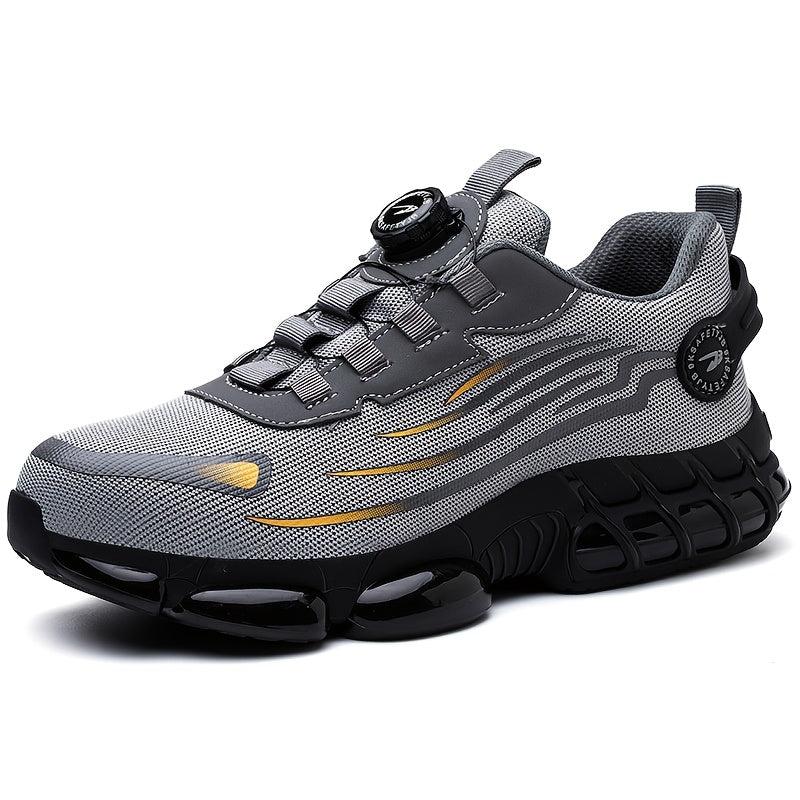 Men's Work & Safety Boots - Steel Toe Protection & Puncture Resistant – Black / Grey – view 5