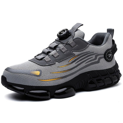 Men's Work & Safety Boots - Steel Toe Protection & Puncture Resistant – Black / Grey – view 5