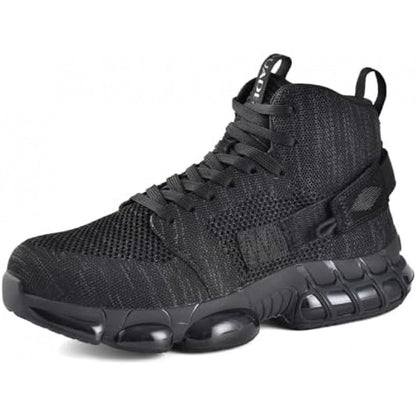 Men's Work & Safety Boots - Steel Toe Protection & Puncture Resistant – Black – Black option – view 2