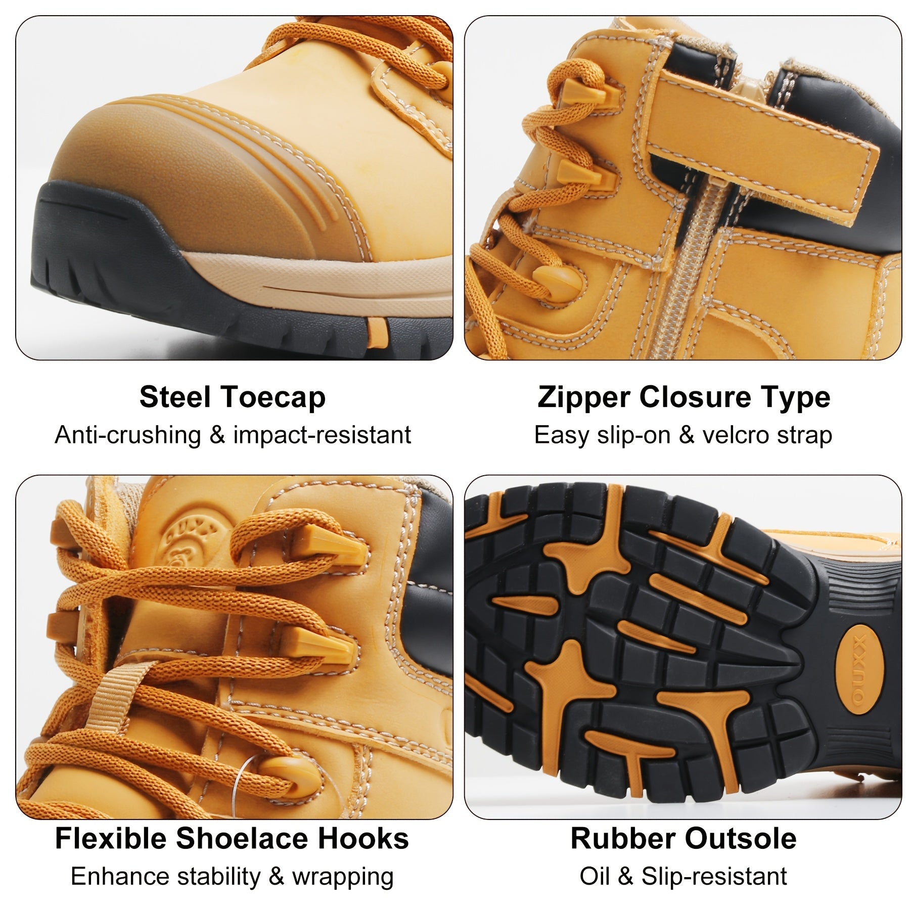 Men's Work & Safety Boots - Steel Toe Protection & Puncture Resistant – 30-Variant Selection – view 6