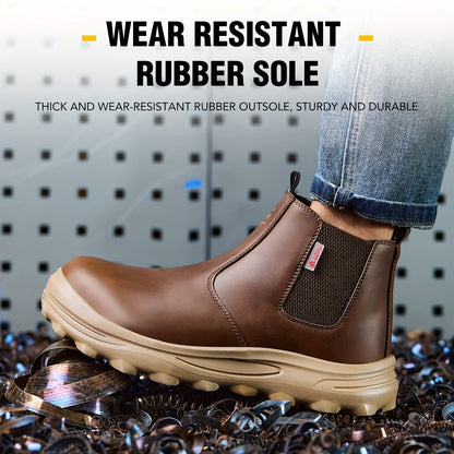 Men's Work & Safety Boots - Steel Toe Protection & Puncture Resistant – ginger-colored – view 5