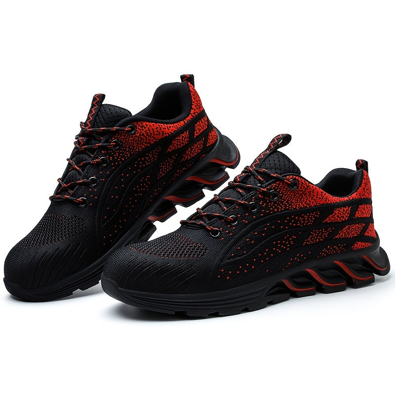 Men's Work & Safety Shoes - Breathable Mesh Lightweight for Everyday Wear – Black option – view 2