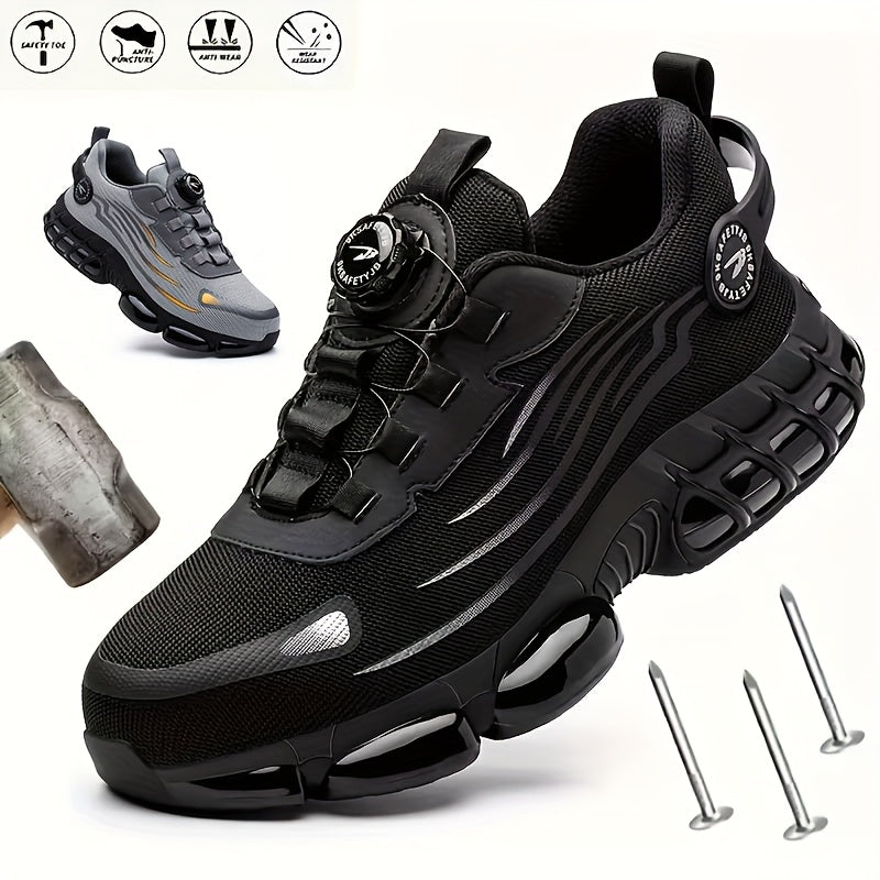 Men's Work & Safety Shoes - Breathable Mesh Non-Slip Sole for Outdoor & – main product image