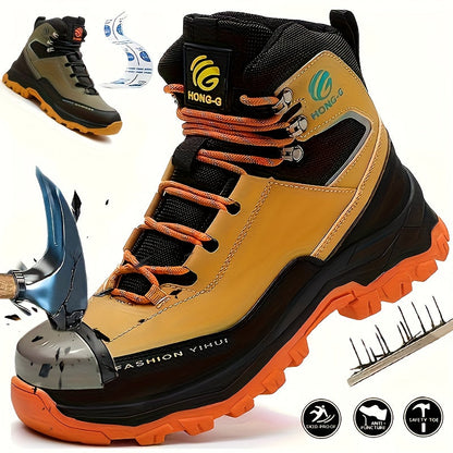 Men's Work & Safety Shoes - Comfort Fit for Everyday Wear – Yellow / Green – main product image