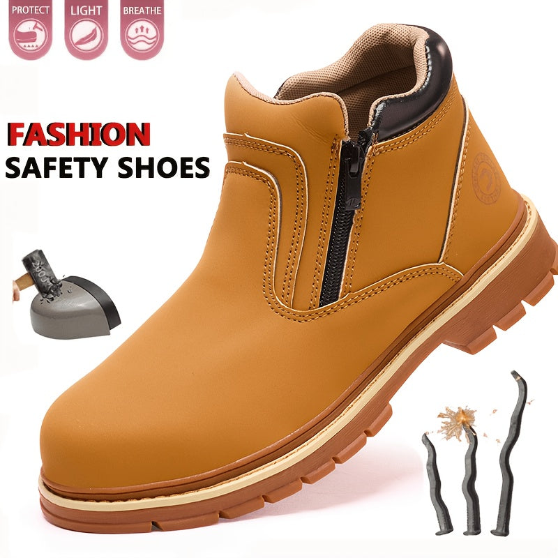Men's Work & Safety Shoes - Non-Slip Sole for Beach & Water – Yellowish-brown – main product image