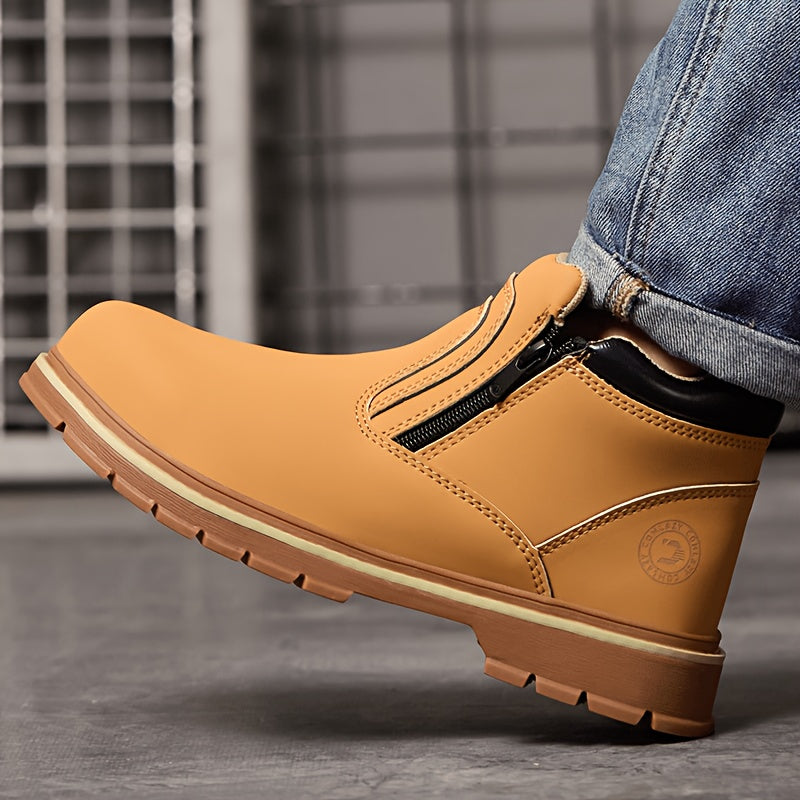 Men's Work & Safety Shoes - Non-Slip Sole for Beach & Water – Yellowish-brown – view 2