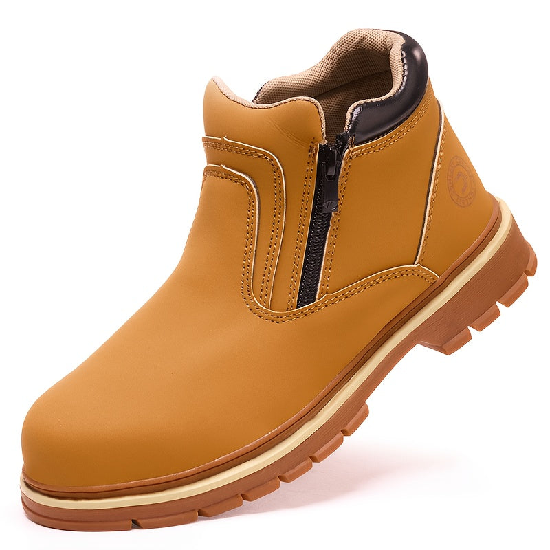 Men's Work & Safety Shoes - Non-Slip Sole for Beach & Water – Yellowish-brown – brown option – view 3