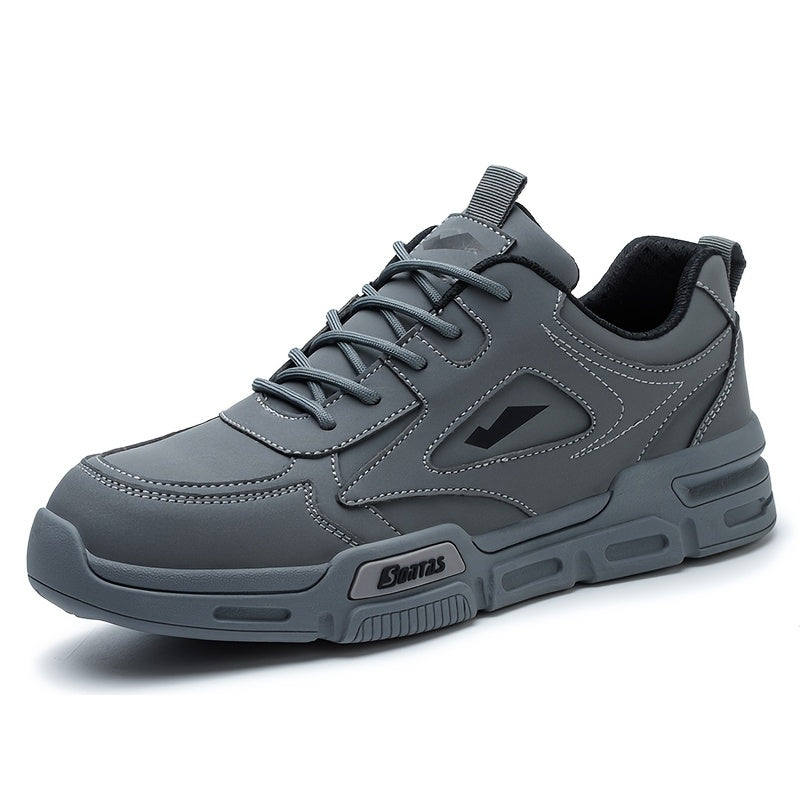 Men's Work & Safety Shoes - Non-Slip Sole for Outdoor & – Black / Slate Grey – view 4