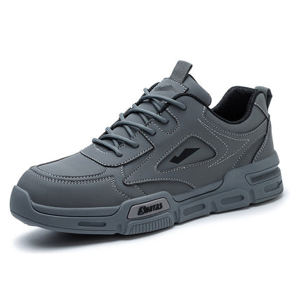 Men's Work & Safety Shoes - Non-Slip Sole for Outdoor & – Black / Slate Grey – view 4