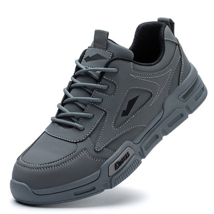 Men's Work & Safety Shoes - Non-Slip Sole for Outdoor & – Black / Slate Grey – view 9
