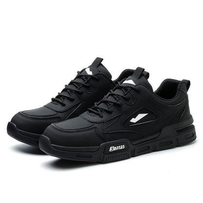 Men's Work & Safety Shoes - Non-Slip Sole for Outdoor & – Black / Slate Grey – Black option – view 3