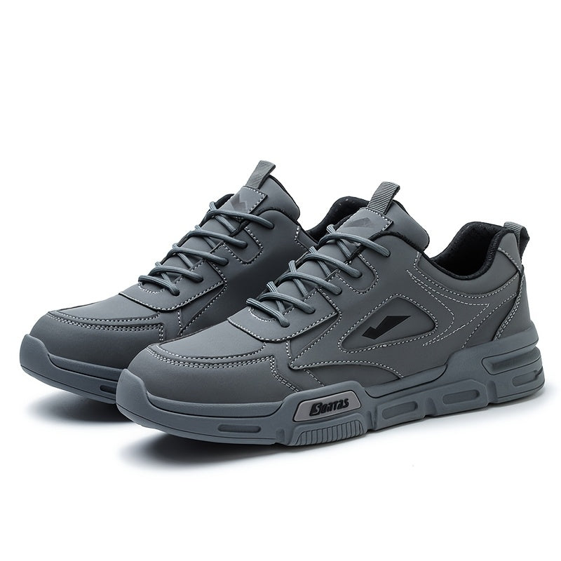 Men's Work & Safety Shoes - Non-Slip Sole for Outdoor & – Black / Slate Grey – Black option – view 5