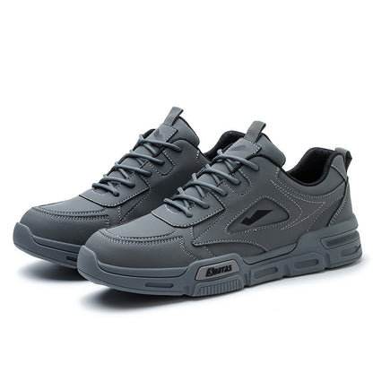 Men's Work & Safety Shoes - Non-Slip Sole for Outdoor & – Black / Slate Grey – Black option – view 5