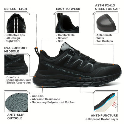 Men's Work & Safety Shoes - Non-Slip Sole Lightweight for Everyday Wear – view 4