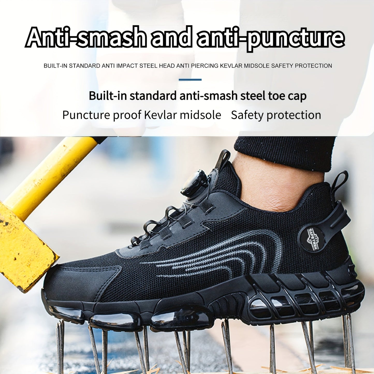 Men's Work & Safety Shoes - Puncture Resistant & Lightweight Design – view 2