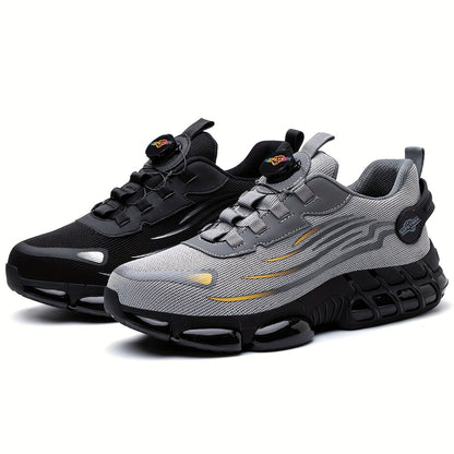 Men's Work & Safety Shoes - Steel Toe Protection & Puncture Resistant – Black / Grey – main product image