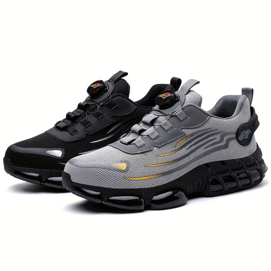 Men's Work & Safety Shoes - Steel Toe Protection & Puncture Resistant – Black / Grey – main product image