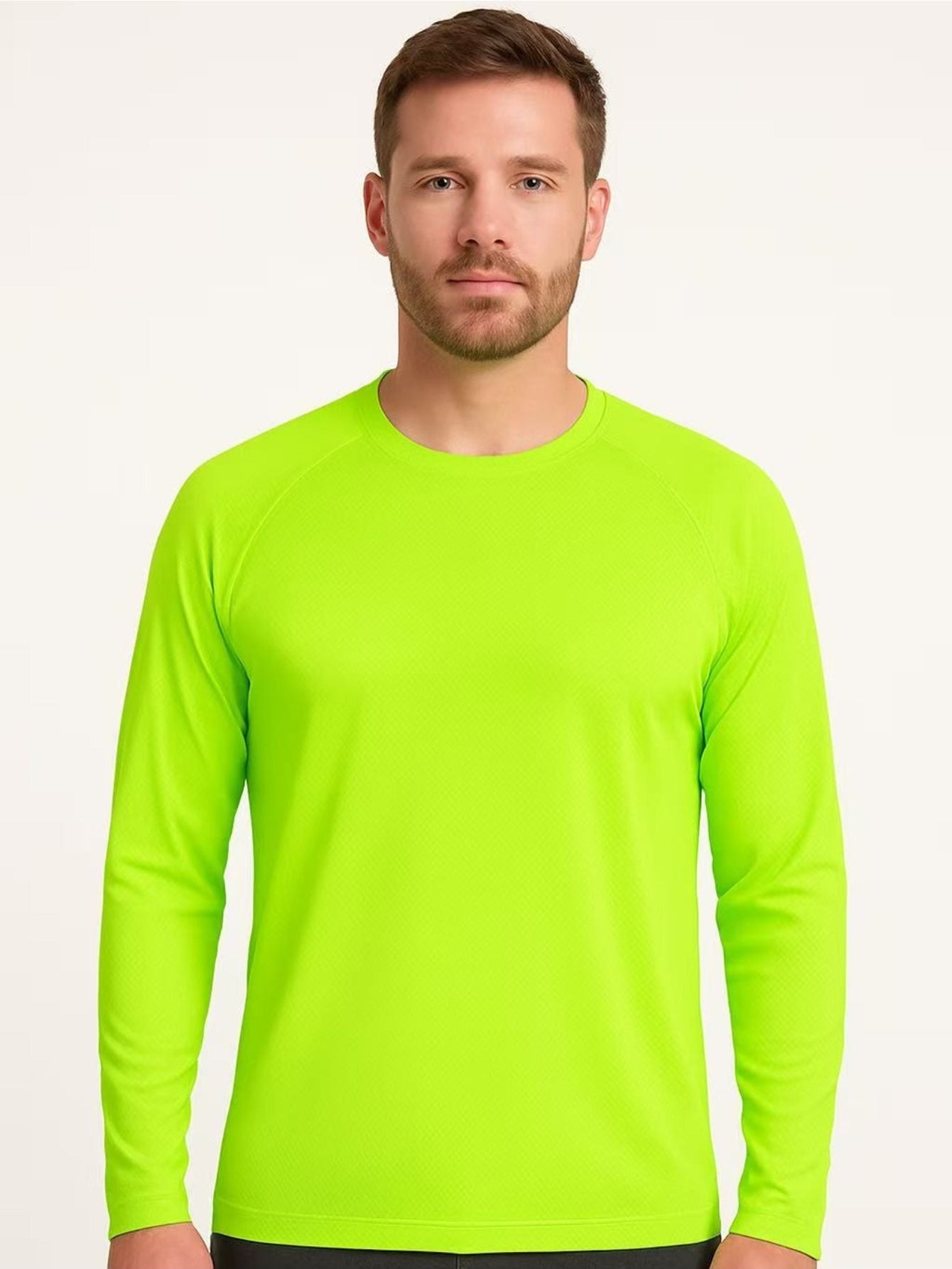 Men's Work Shirt Multipack – High Visibility Long Sleeve Shirts 2-Pack - UPF50+ detail view
