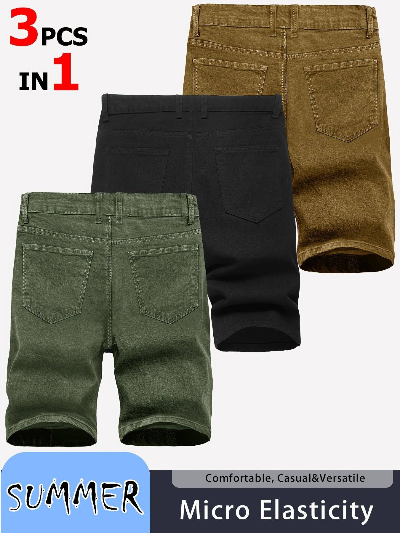Men's Workout Shorts - Stretch Comfort – Sizes 30–40 – view 4