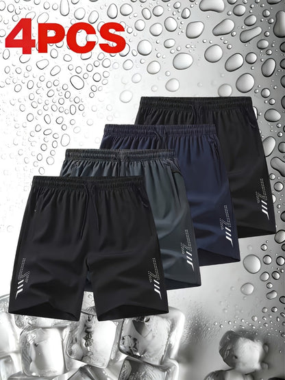 Men's Workout Shorts - Stretch Comfort – White detail view