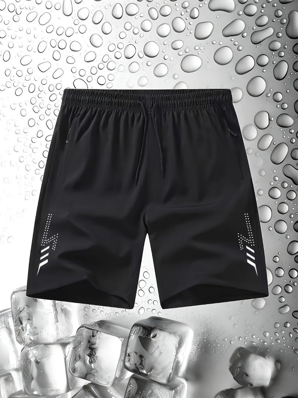 Men's Workout Shorts - Stretch Comfort – White detail view