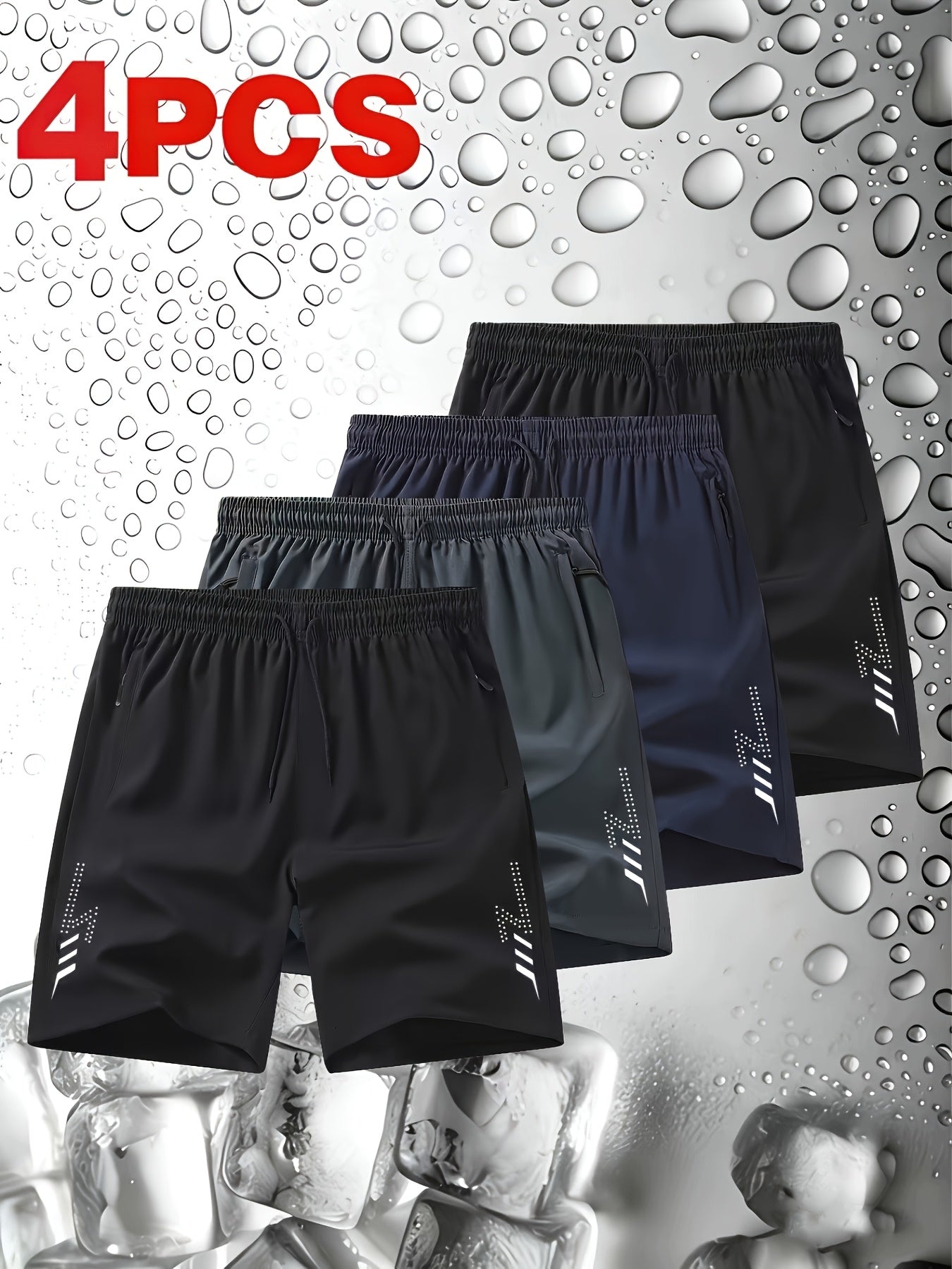 Men's Workout Shorts - Stretch Comfort – White – White option – view 11