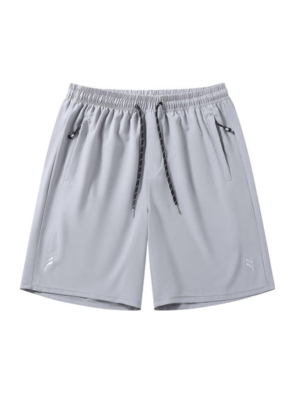 Men's Workout Shorts - Striped Design – Orange option – view 7