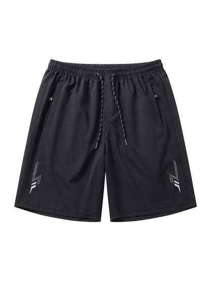 Men's Workout Shorts - Striped Design – Orange option – view 17