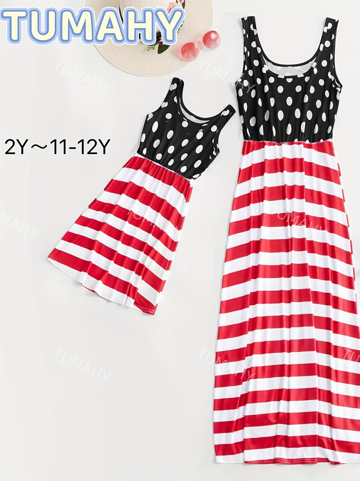 Mommy and Me Floral Dress Set - Floral Long Sleeve Summer – view 5