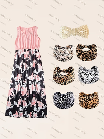 Mommy and Me Floral Dress Set - Floral Long Sleeve Summer – view 14