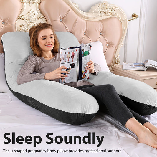 Multi-Position Full-Body Support Pillow - Back, Leg and Belly Support Shape – main product image