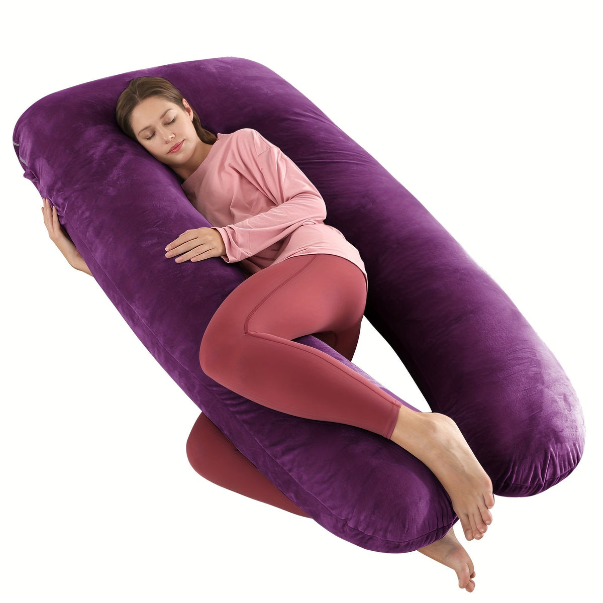 Multi-Position Full-Body Support Pillow - Back, Leg and Belly Support Shape – view 2