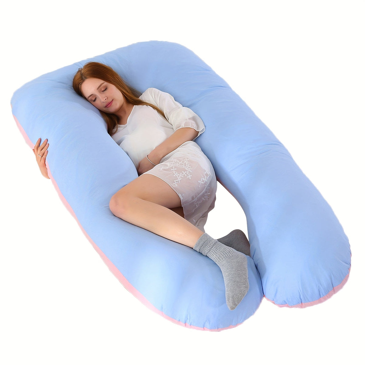 Multi-Position Full-Body Support Pillow - Back, Leg and Belly Support Shape – view 9