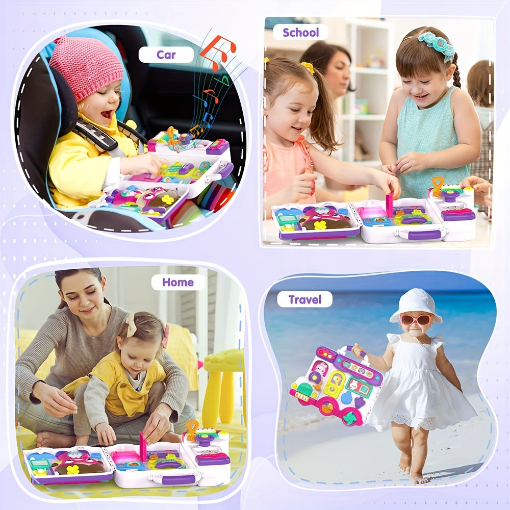 Musical Busy Board Learning Toy - 54 interactive bilingual English and Spanish activities – view 4