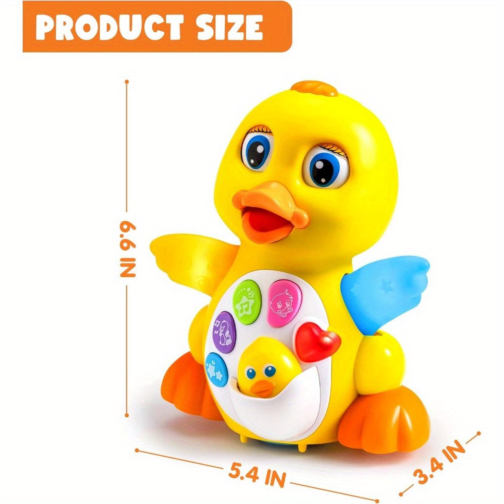 Musical Crawling Duck Baby Toy - Dancing, crawling, music and light-up play – view 2