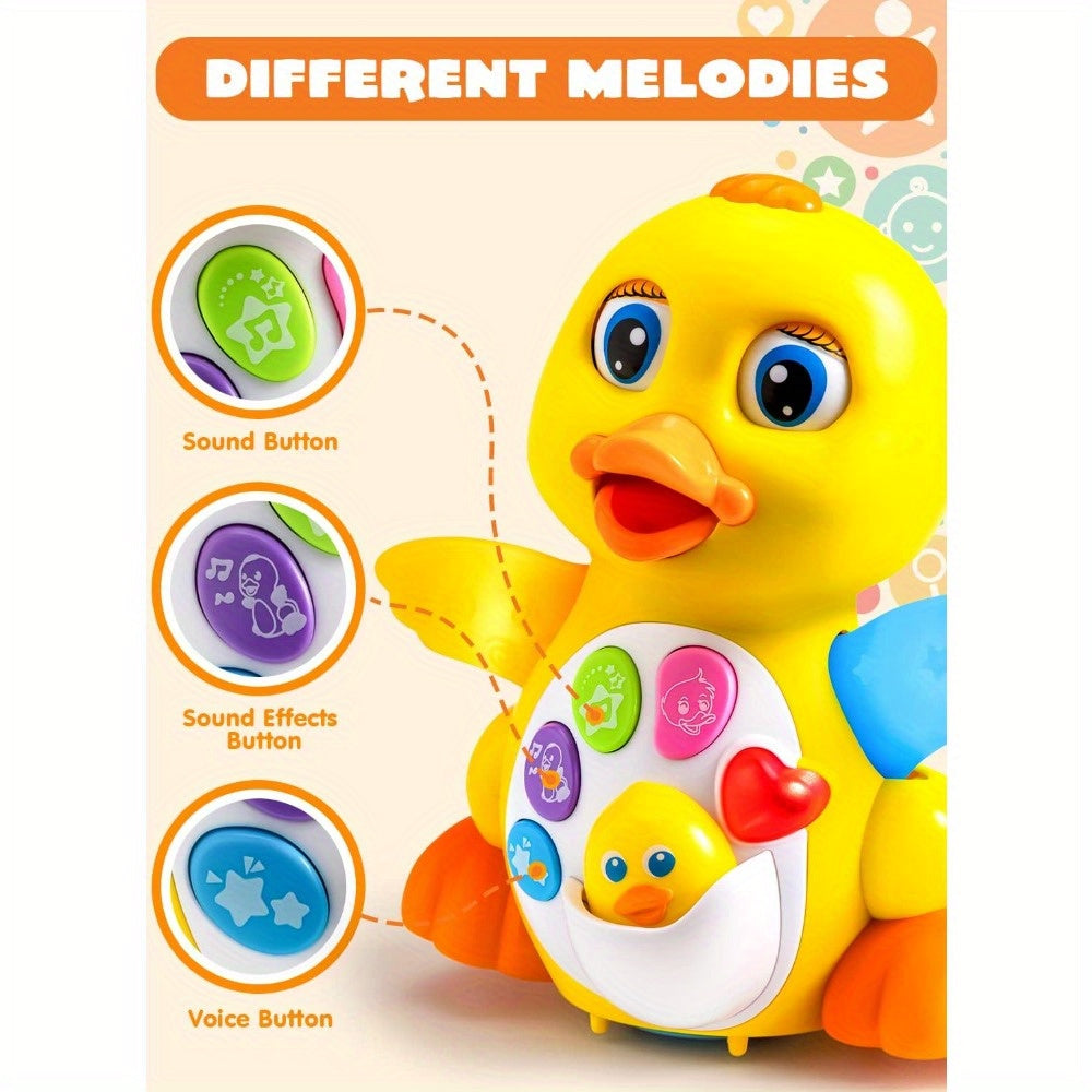 Musical Crawling Duck Baby Toy - Dancing, crawling, music and light-up play – view 3